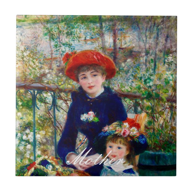 Renoir’s Mother and Child   Ceramic Tile (Front)