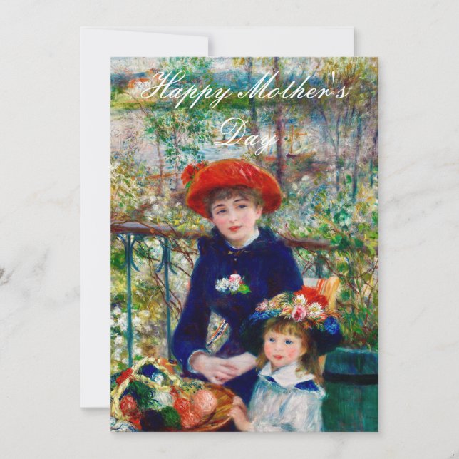 Renoir’s Mother and Child  Holiday Card (Front)