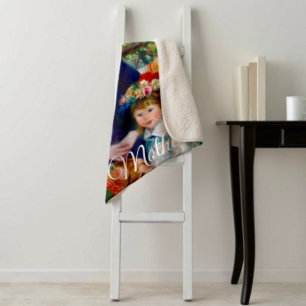 Renoir’s Mother and Child  Sherpa Blanket