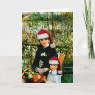Renoir Santa Greeting Card