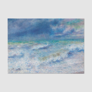 Renoir Seascape. Blue nautical impressionism. Sea Tissue Paper