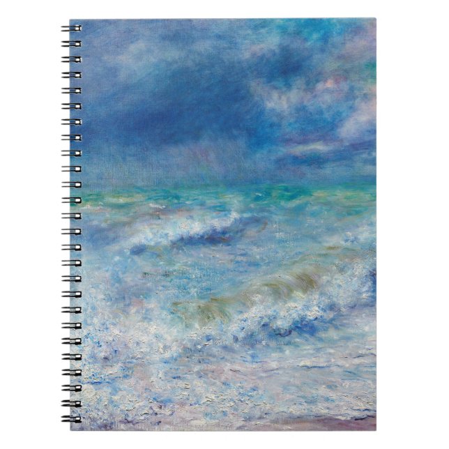 Renoir Seascape. Impressionist Nautical Ocean  Notebook (Front)