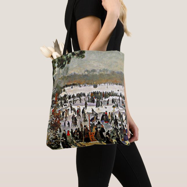 Renoir - Skaters in the Bois de Boulogne-1868 Tote Bag (Close Up)