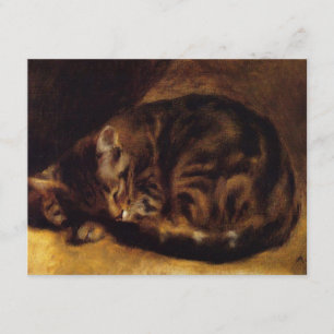 Renoir Sleeping Cat Invitations