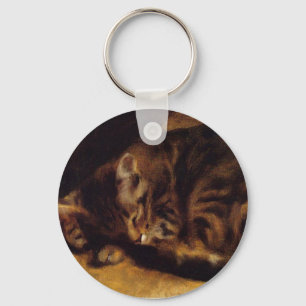 Renoir Sleeping Cat Key Chain