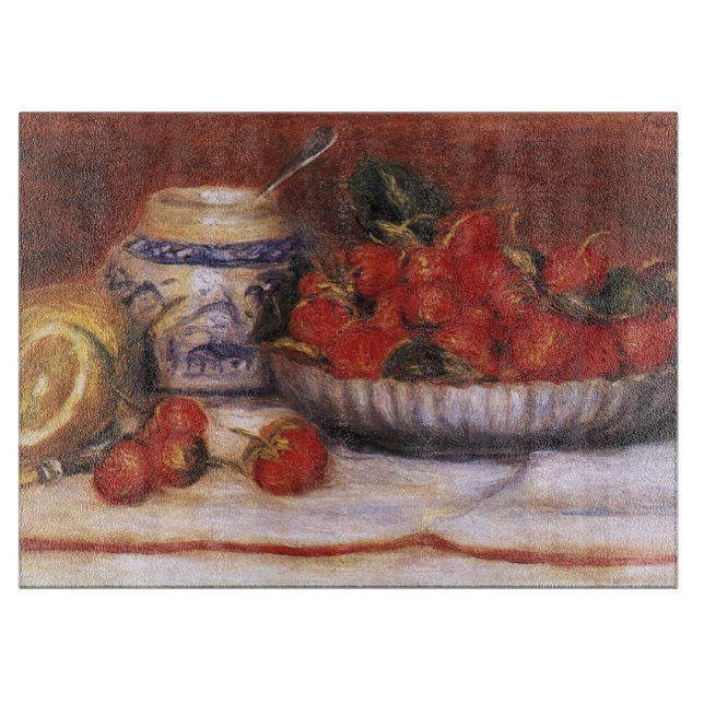 Renoir: Strawberries Cutting Board (Front)