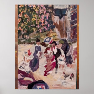 renoir style horse cabinet painting poster