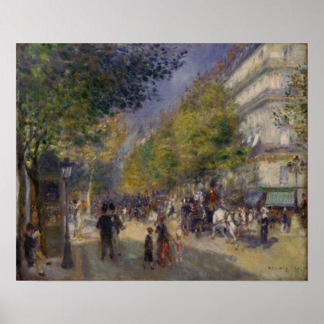 Renoir - The Grands Boulevards Poster (Front)