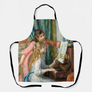Renoir Two Girls at the Piano Print Music Fine Art Apron