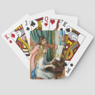 Renoir Two Girls at the Piano Print Music Fine Art Playing Cards