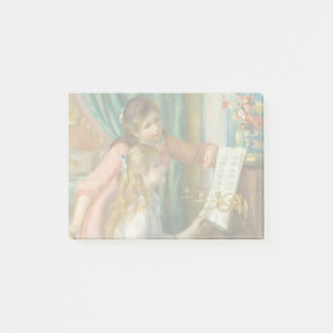 Renoir Two Girls at the Piano Print Music Fine Art Post-it Notes
