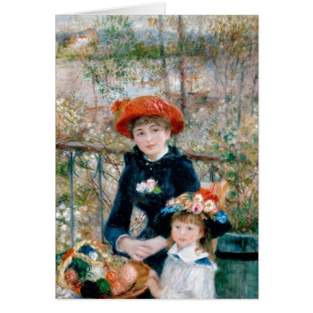 Renoir Two Sisters on Terrace Vintage Fine Art (Front)