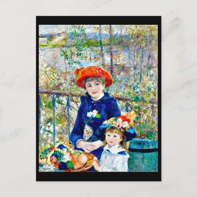 Renoir, Two Sisters,  Post Card (Front)