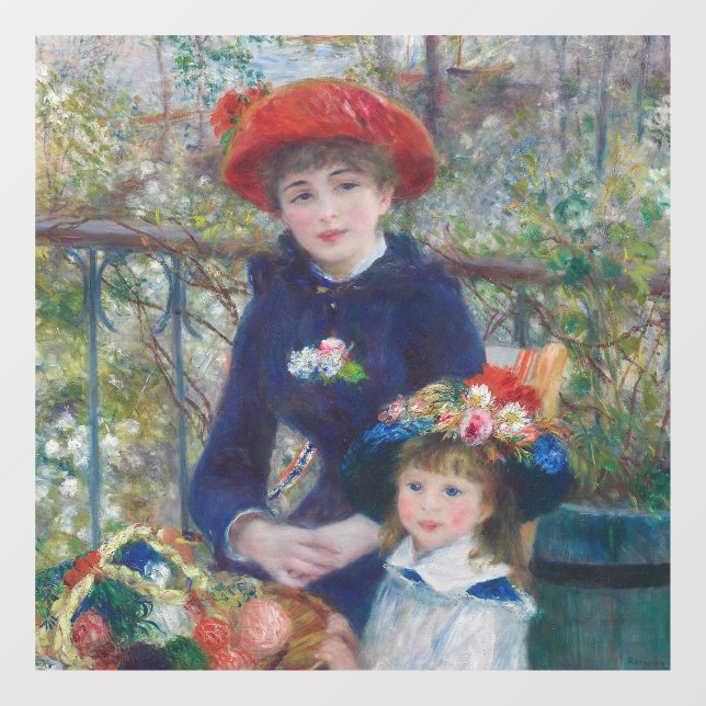 Renoir Two Sisters Terrace French Impressionism  (Sheet)