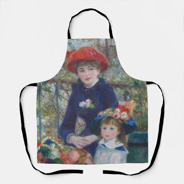 Renoir Two Sisters Terrace French Impressionism  Apron (Front)