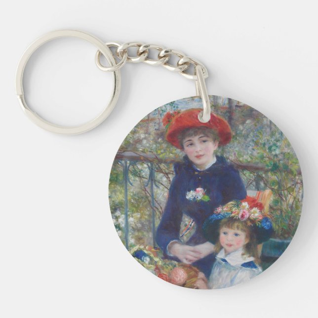 Renoir Two Sisters Terrace French Impressionism  Key Ring (Front)