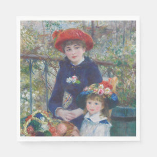 Renoir Two Sisters Terrace French Impressionism Napkin