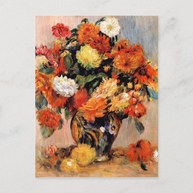 Renoir - Vase of Flowers, 1884 Postcard (Front)
