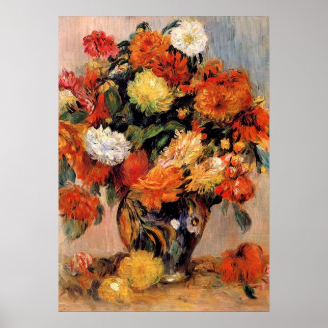 Renoir - Vase of Flowers, 1884 Poster (Front)