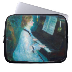 Renoir Woman at the Piano Vintage Impressionist  Laptop Sleeve