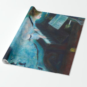 Renoir Woman at the Piano Vintage Impressionist  Wrapping Paper
