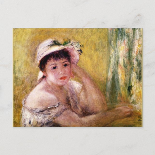 Renoir, Woman in a Straw Hat Postcard (Front)