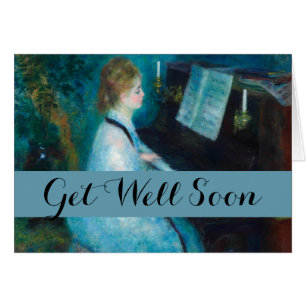 Renoir Woman Piano Music Musician
