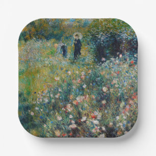Renoir - Woman with a Parasol in a Garden Paper Plate