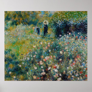 Renoir - Woman with a Parasol in a Garden Poster