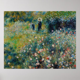 Renoir - Woman with a Parasol in a Garden Poster