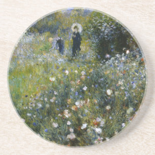 Renoir Woman with Parasol in Garden Coaster