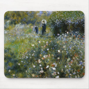 Renoir Woman with Parasol in Garden Fine Art Mouse Pad