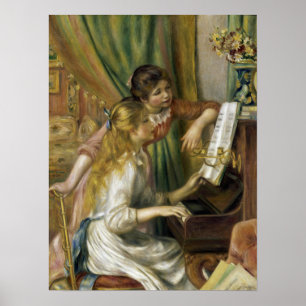 Renoir - Young Girls At The Piano Poster