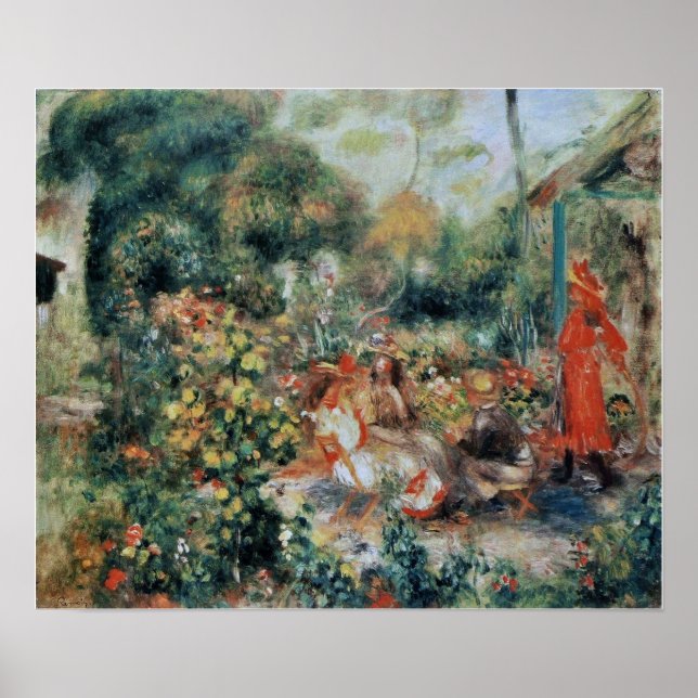Renoir - Young Girls In The Garden 1893 Poster (Front)