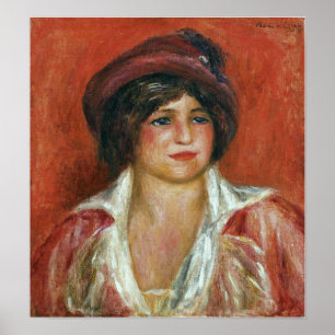 Renoir - Young Woman In A Hat 1912 Poster
