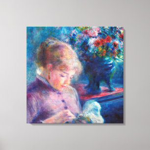 Renoir, Young Woman Sewing Stretched Canvas  Print