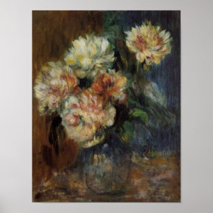 Renoir's A Vase of Peonies Poster