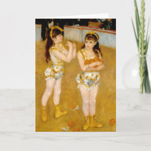 Renoir's Acrobats at the Cirque Fernando (1879) Card