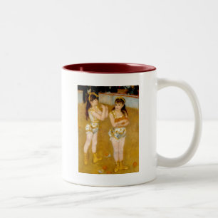 Renoir's Acrobats at the Cirque Fernando (1879) Two-Tone Coffee Mug