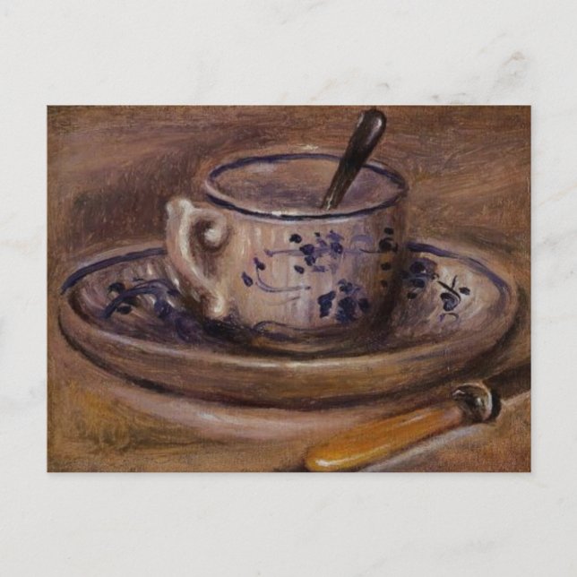 Renoir's Cup and Saucer Still Life Postcard (Front)