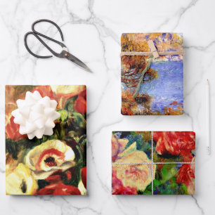 Renoir's famous artwork wrapping paper sheets