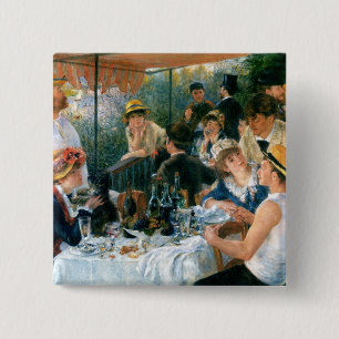 Renoir's Luncheon of the Boating Party (1881) 15 Cm Square Badge