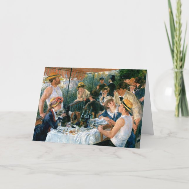 Renoir's Luncheon of the Boating Party (1881) Card (Front)
