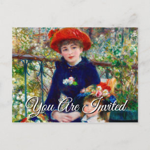 Renoir's Mother and Child Invitation Postcard