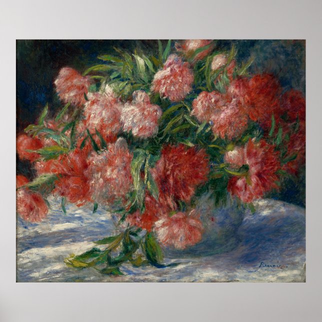 Renoir's Peonies Poster (Front)