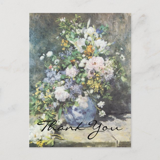 Renoir's Spring Bouquet Postcard (Front)