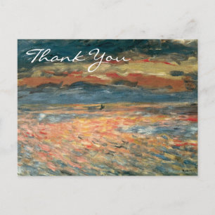 Renoir's Sunset at Sea Postcard