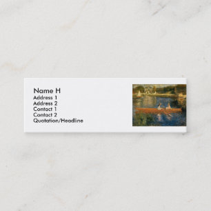 Renoir's The Seine at Asnières (The Skiff) ca 1879 Mini Business Card