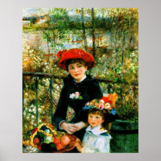 Renoir's 'The Two Sisters, On the Terrace' Poster