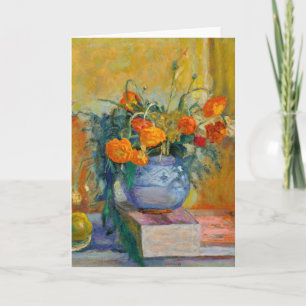 Renoncules au Vase Bleu   Pierre Bonnard Card